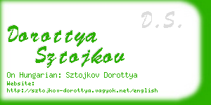 dorottya sztojkov business card